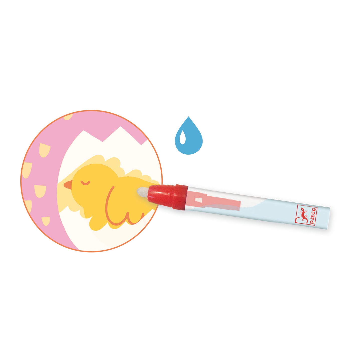 Coloriages magiques - Coucou caché maman-bébé du jardin +18M