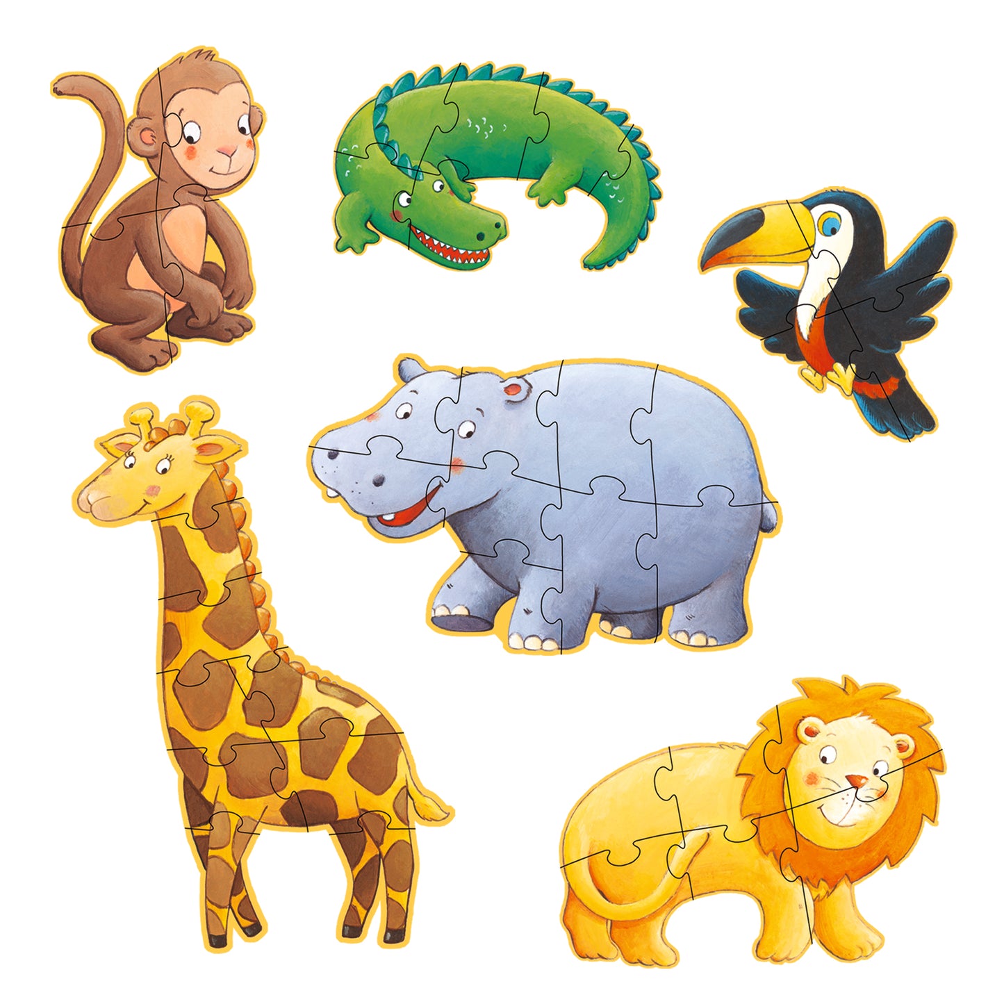 Puzzle géant Ouistiti & ses amis +2ans