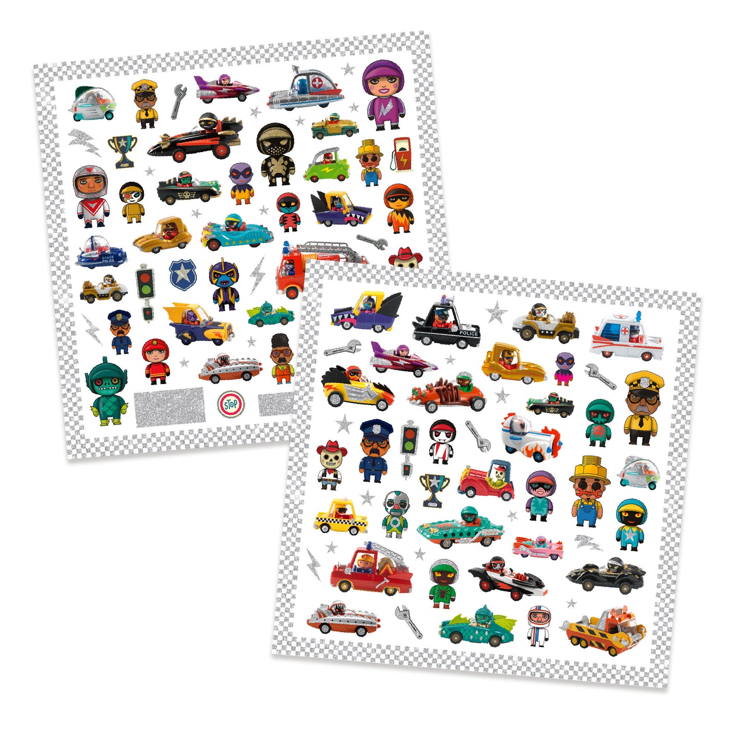 Stickers CRAZY MOTORS 4-7ans