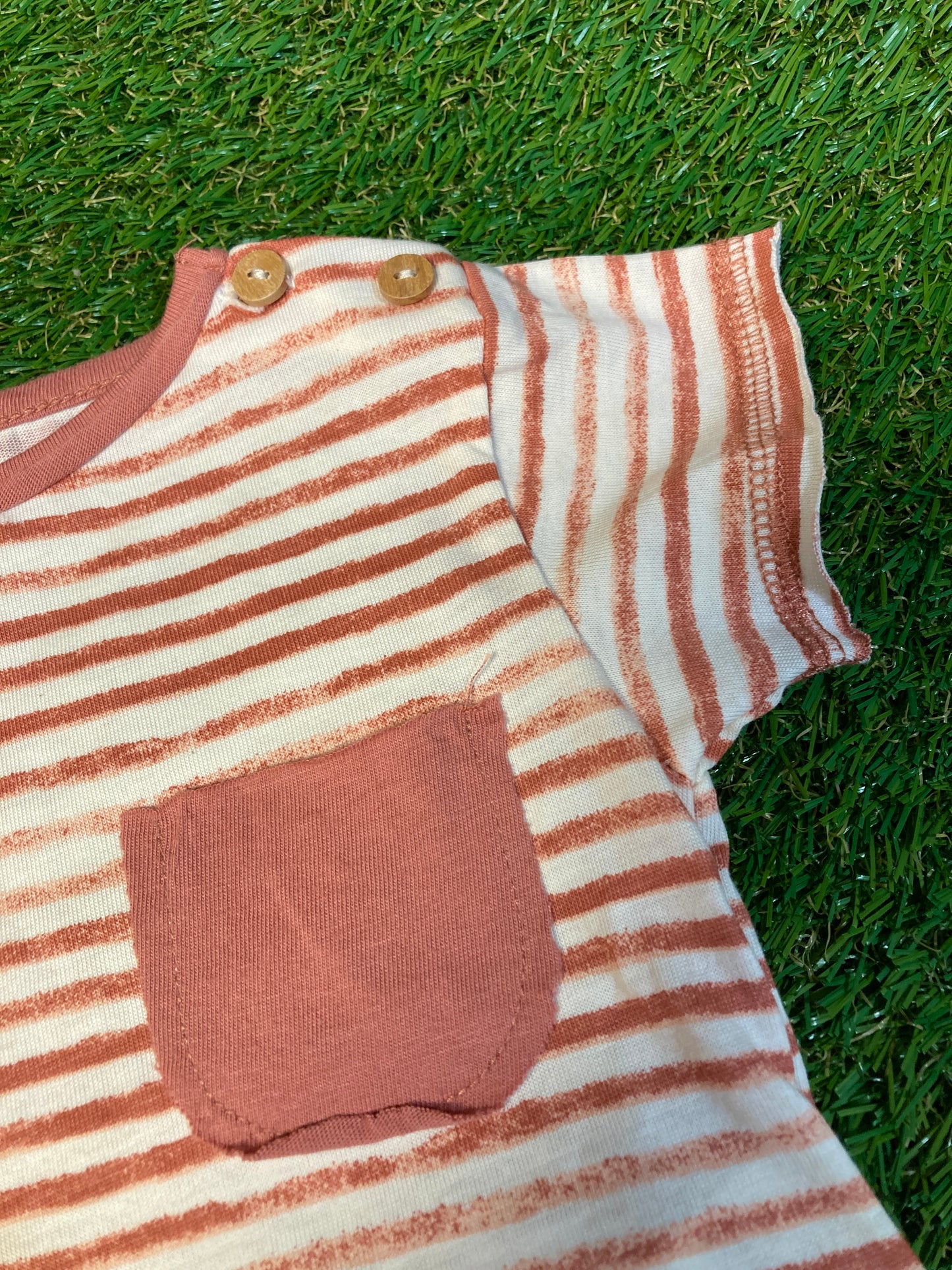 T-shirt rayé Terracotta