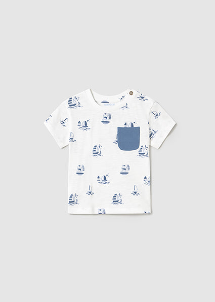 T-shirt m/c imprime bateaux