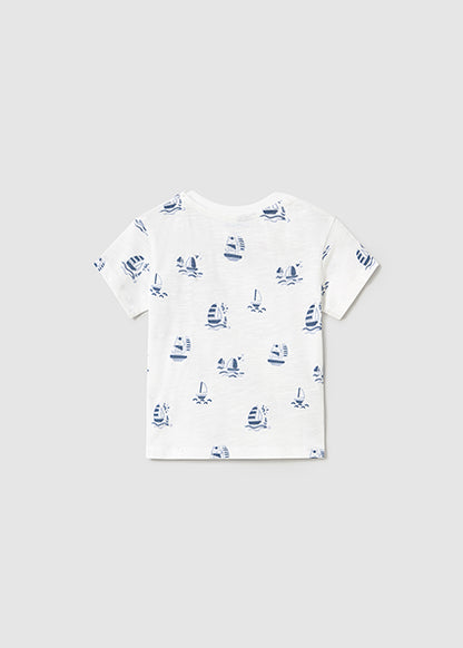 T-shirt m/c imprime bateaux