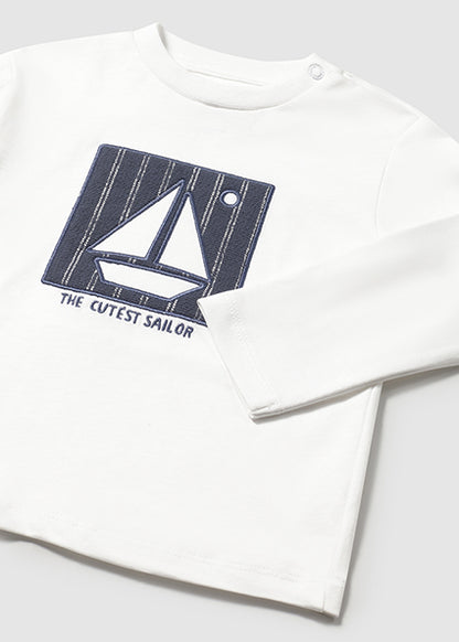 T-shirt m/l Blanc Bateau
