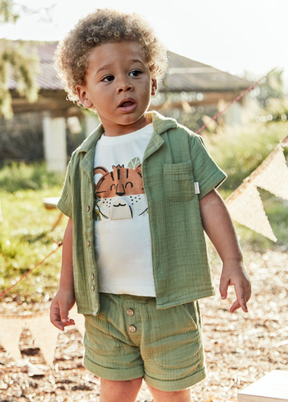 Chemise m/c Verte