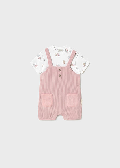 Barboteuse Rose baby 12M