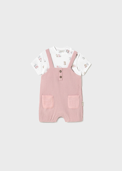Barboteuse Rose baby 12M