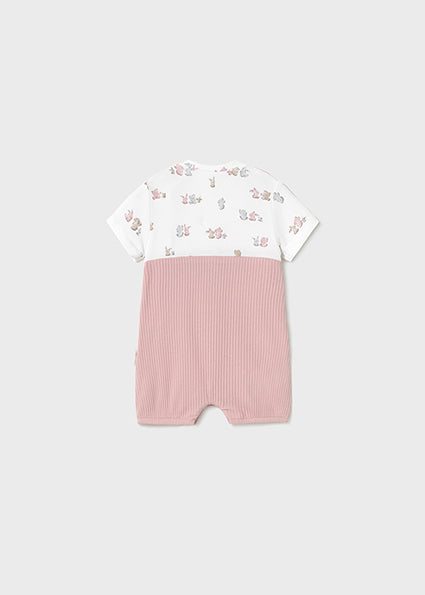 Barboteuse Rose baby 12M