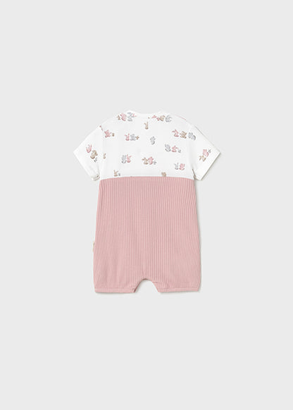 Barboteuse Rose baby 12M