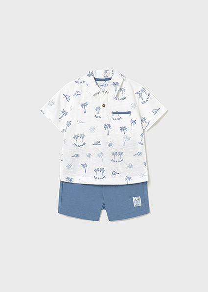 Ensemble 2 pièces Polo imprimé + short