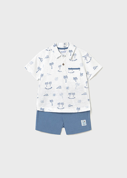 Ensemble 2 pièces Polo imprimé + short