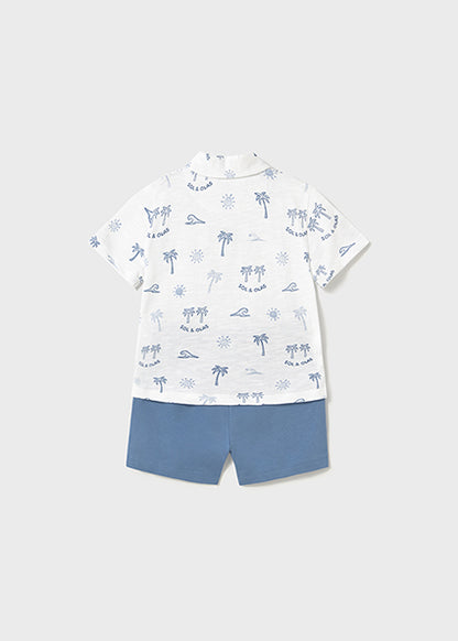 Ensemble 2 pièces Polo imprimé + short
