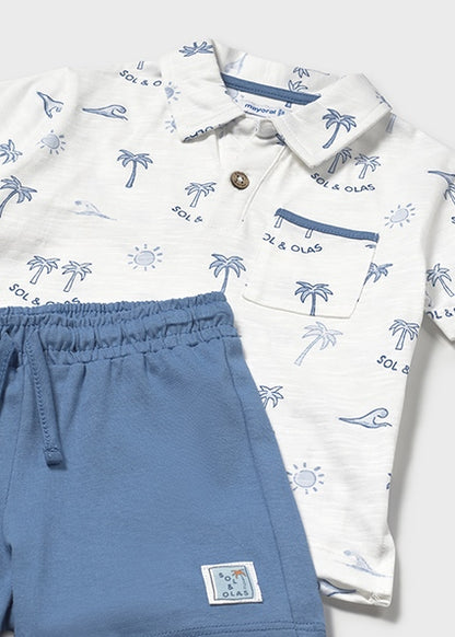 Ensemble 2 pièces Polo imprimé + short
