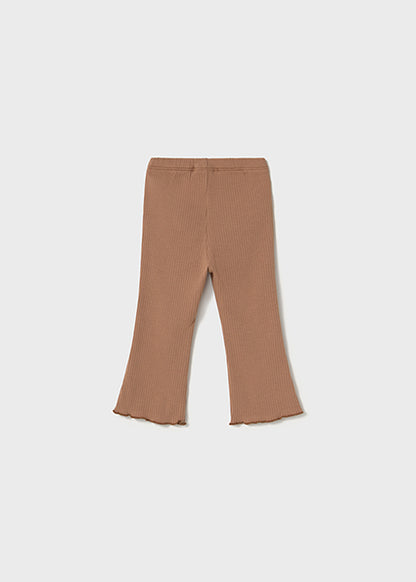 Legging évasé côtelé Caramel