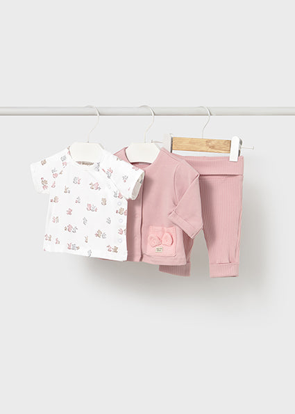 Ensemble 3 pièces Rose baby