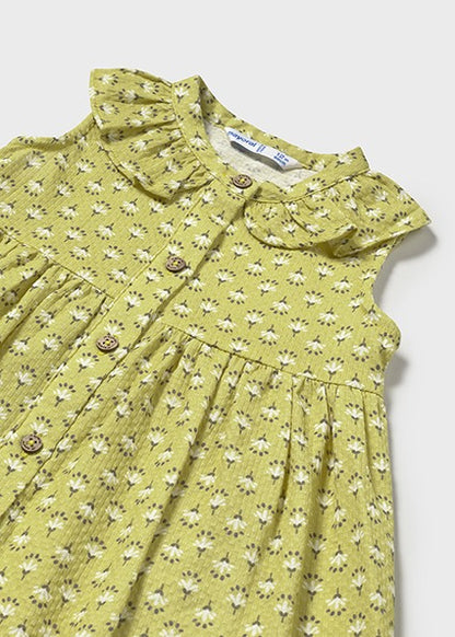 Robe imprimée Pistache
