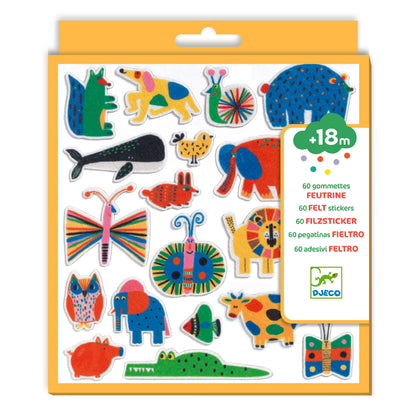 Gommettes en feutrine - Des animaux partout ! +18M