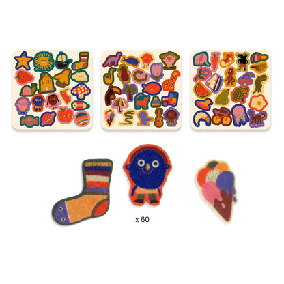 Gommettes en feutrine - Les rigolos ! +18M