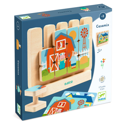 Puzzle bois Casamix +3ans