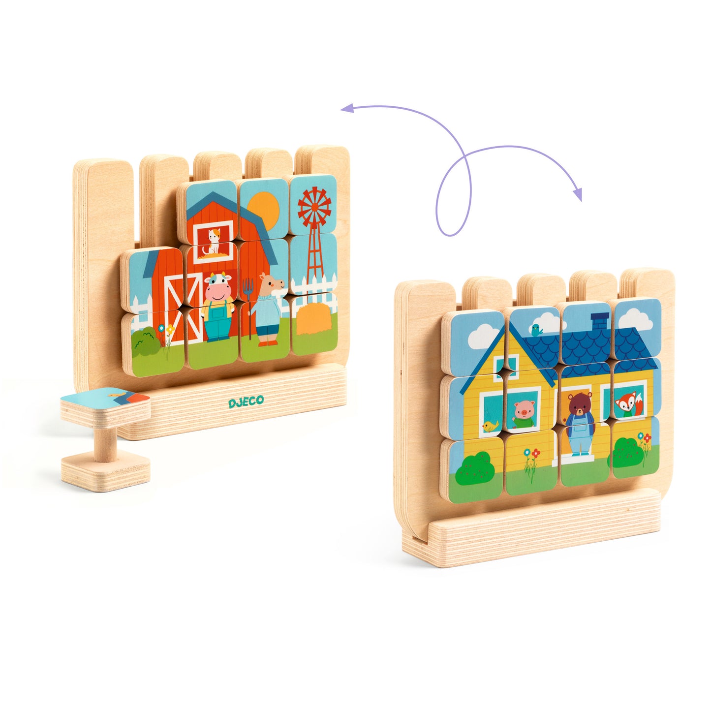 Puzzle bois Casamix +3ans