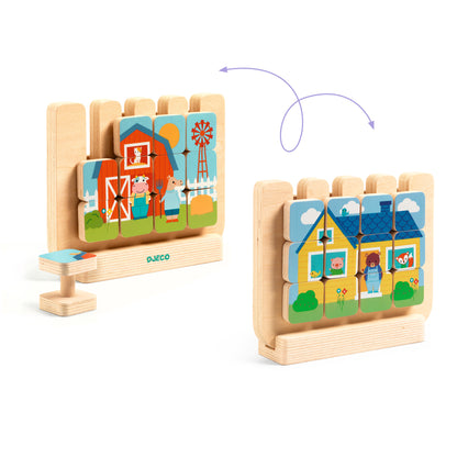 Puzzle bois Casamix +3ans