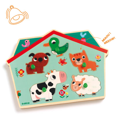 Puzzle musical Ouaf woof +12M