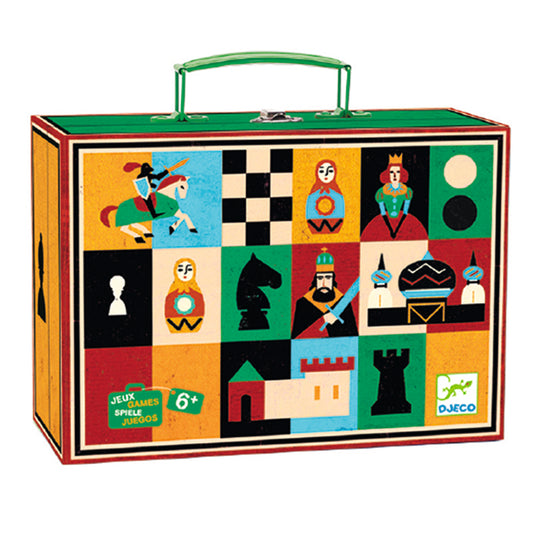 Valise échecs et dames 6+