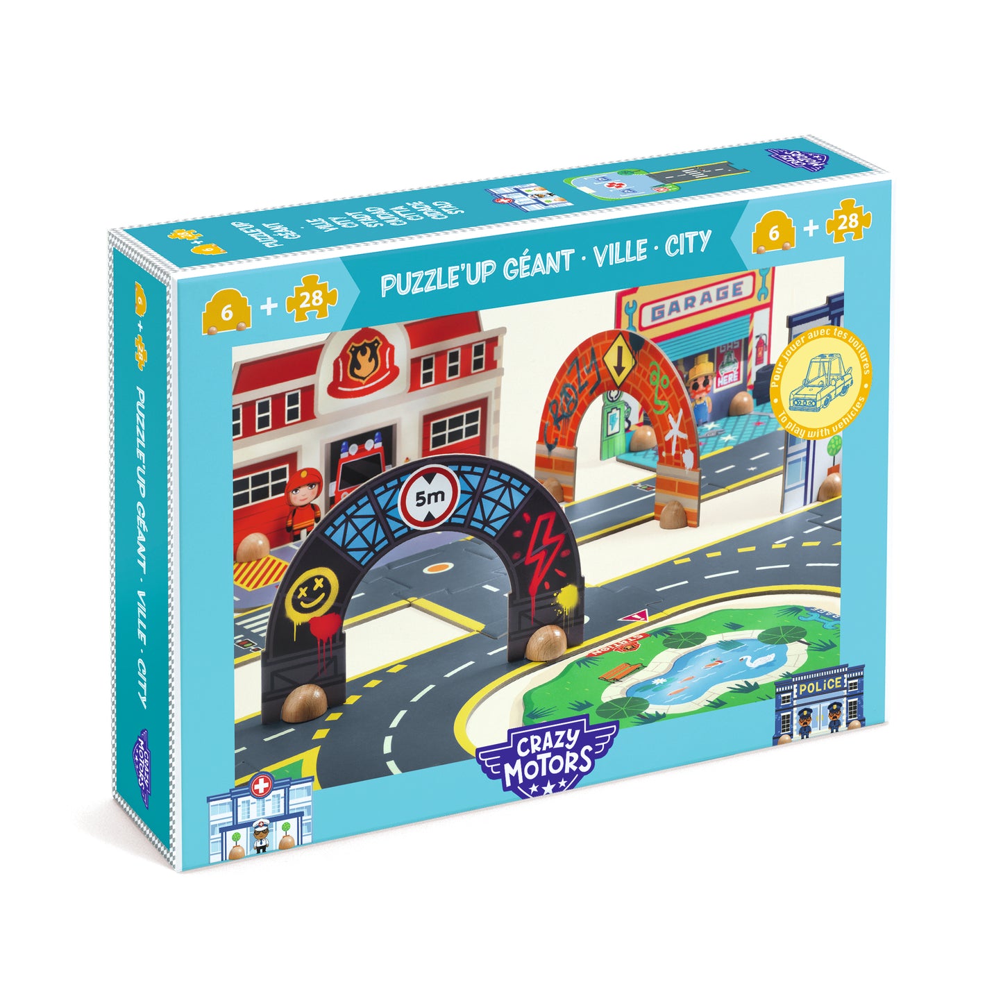 Puzzle'up géant Ville 3-9ans