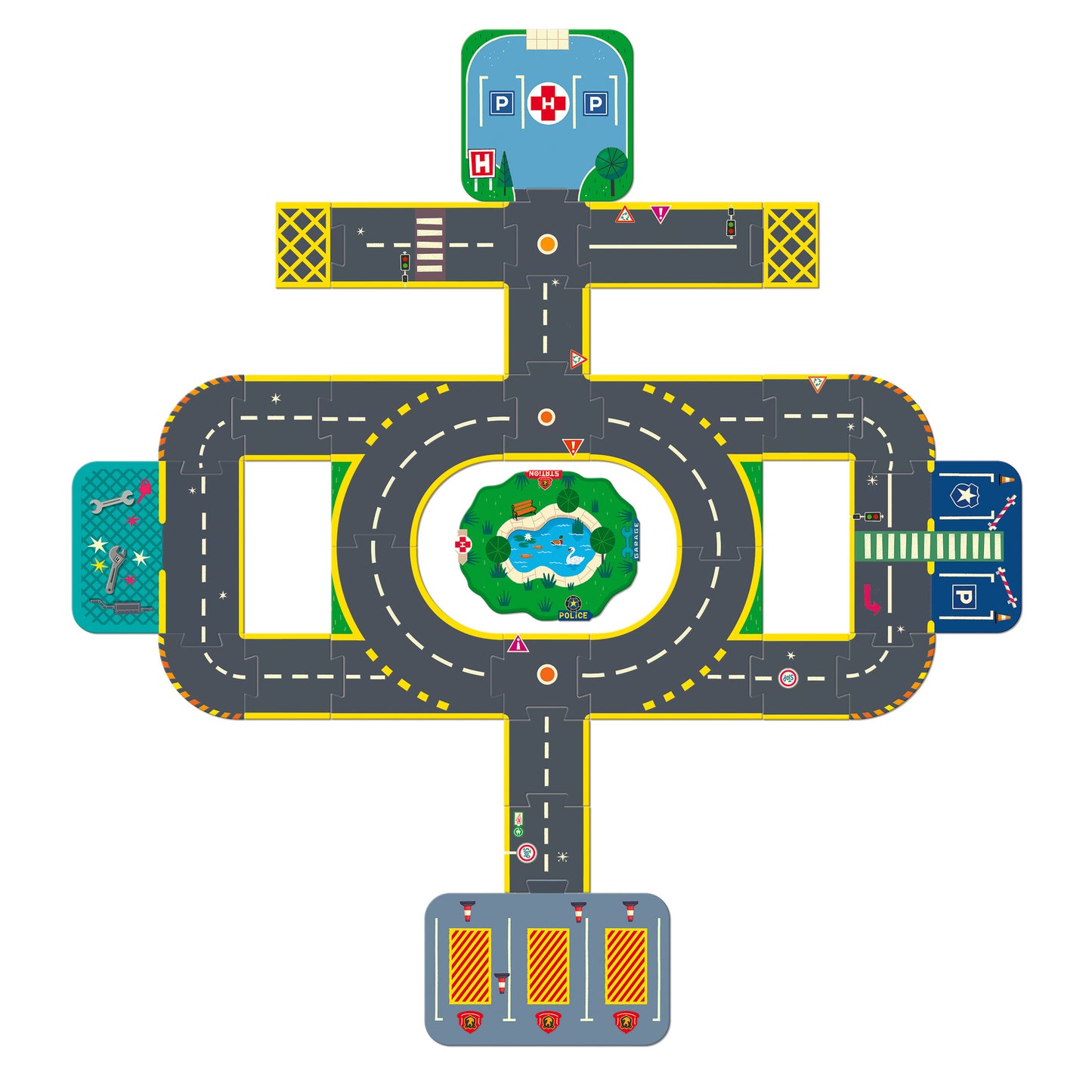 Puzzle'up géant Ville 3-9ans