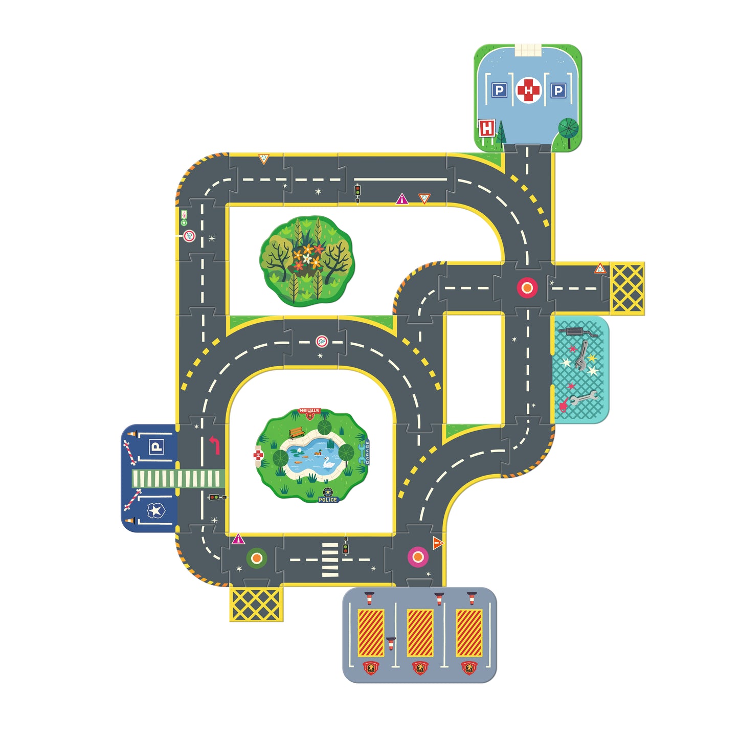 Puzzle'up géant Ville 3-9ans