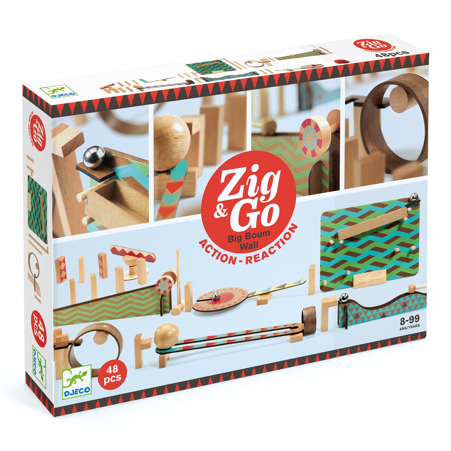 Jeu de construction Zig & Go -Big Boum Wall - 48 pcs - 8-99ans