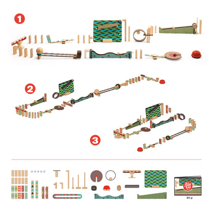 Jeu de construction Zig & Go -Big Boum Wall - 48 pcs - 8-99ans