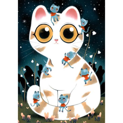 Puzzle Chats câlins phosphorescent - 50 pcs +5ans