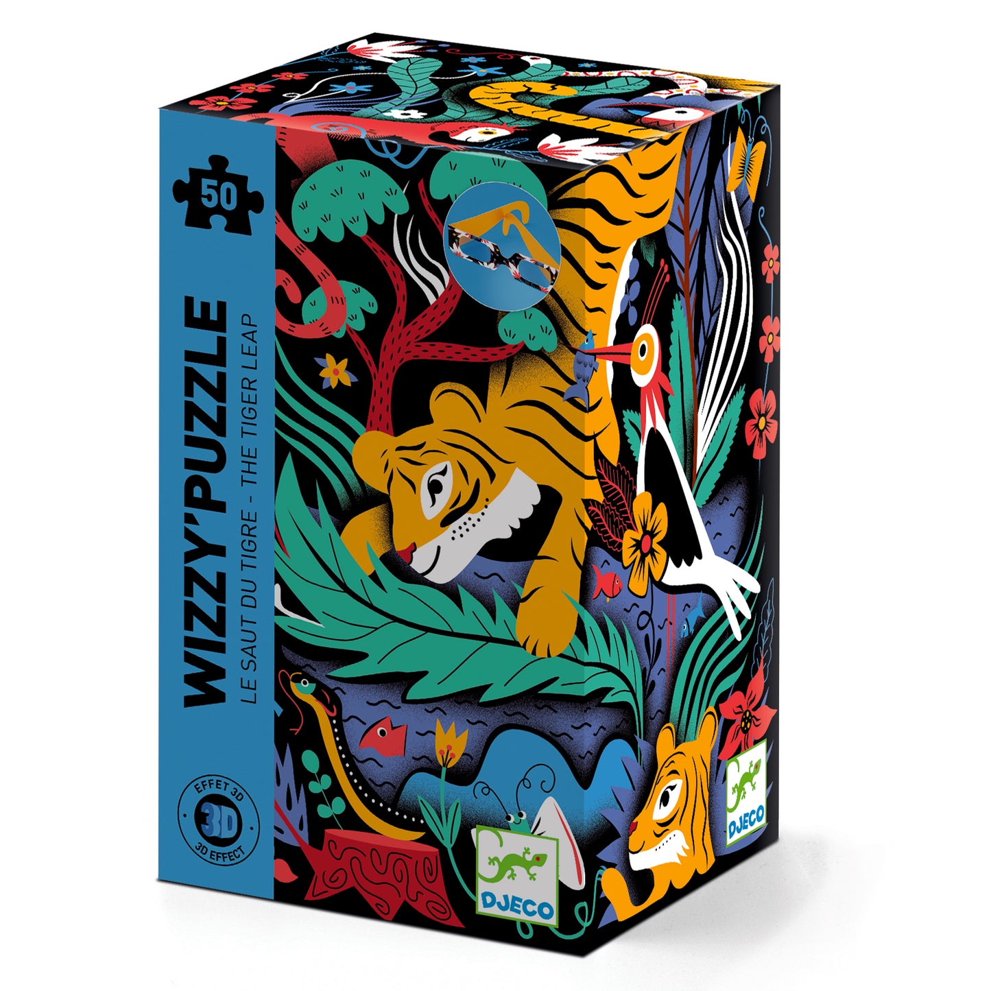 Puzzle Le saut du tigre - 50 pcs +5ans
