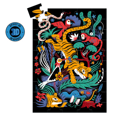 Puzzle Le saut du tigre - 50 pcs +5ans