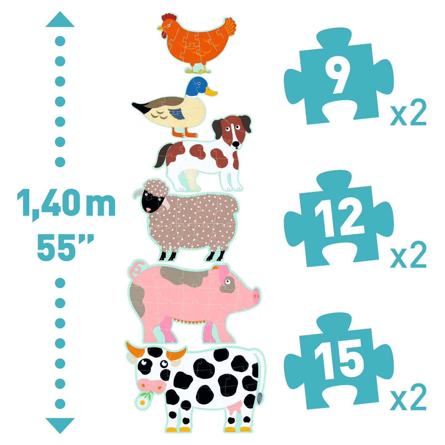 Puzzle Honoré & ses amis +3ans