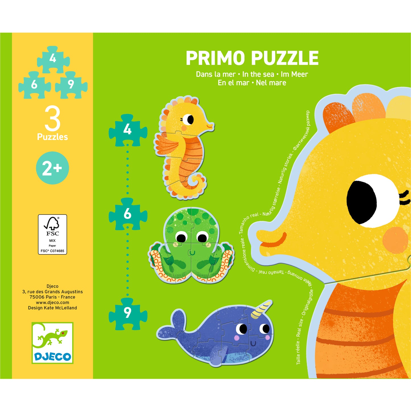 Puzzles Primo - Dans la mer +2ans