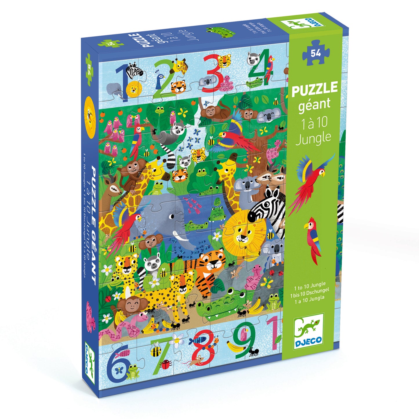 Puzzle Géant 1 à 10 Jungle +5ans