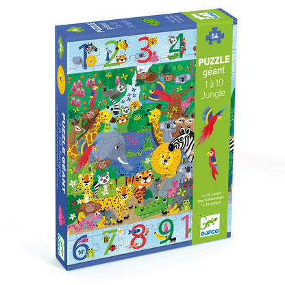 Puzzle Géant 1 à 10 Jungle +5ans