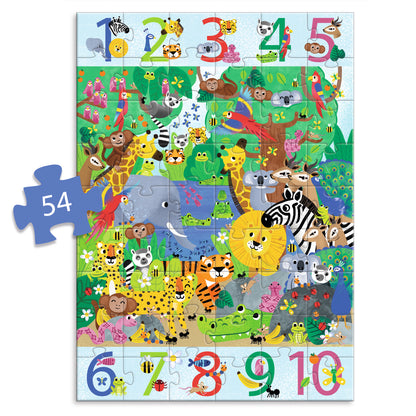 Puzzle Géant 1 à 10 Jungle +5ans