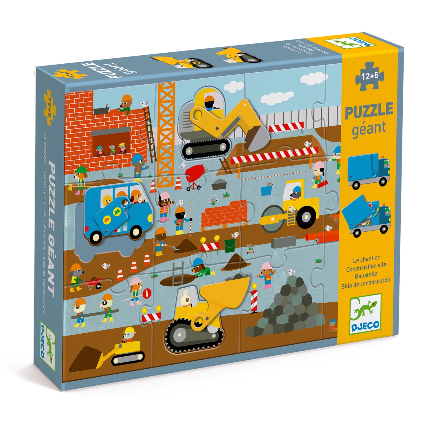Puzzle géant Le chantier +3ans