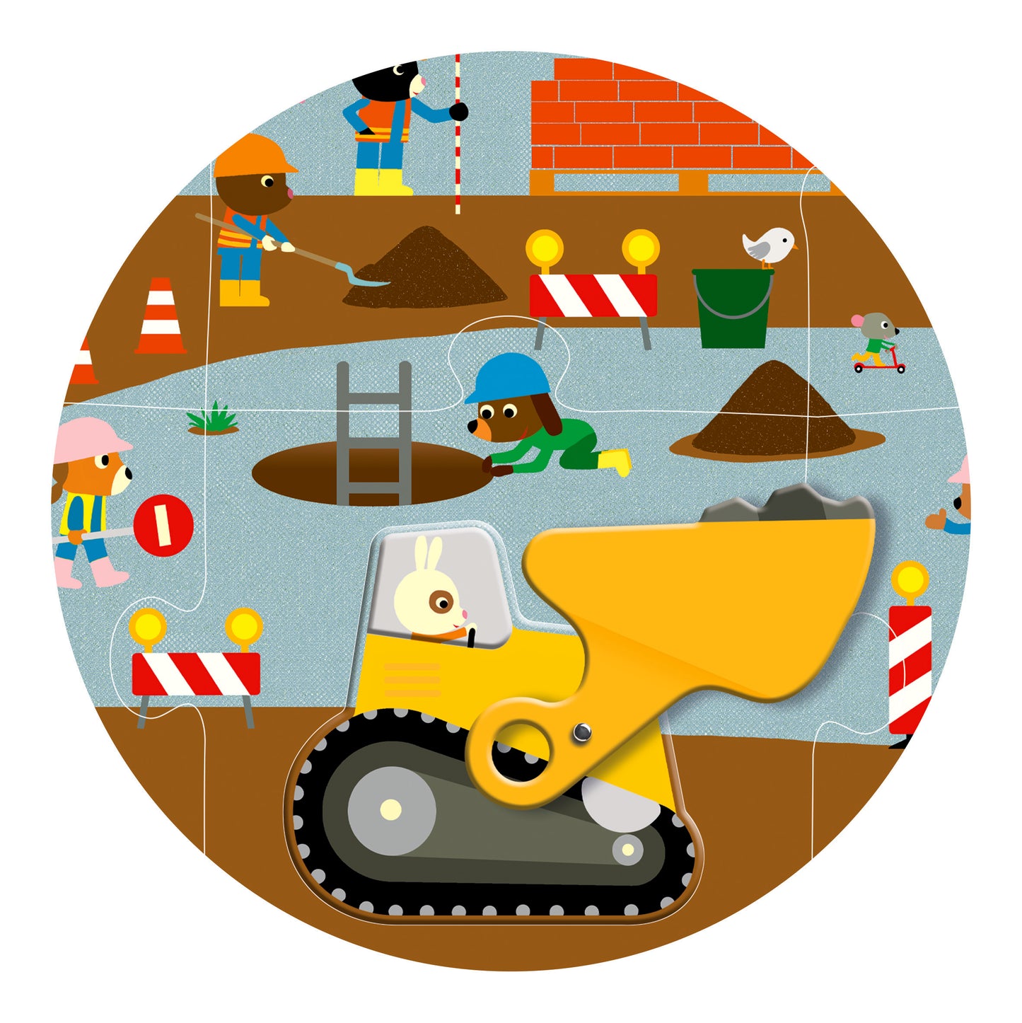 Puzzle géant Le chantier +3ans
