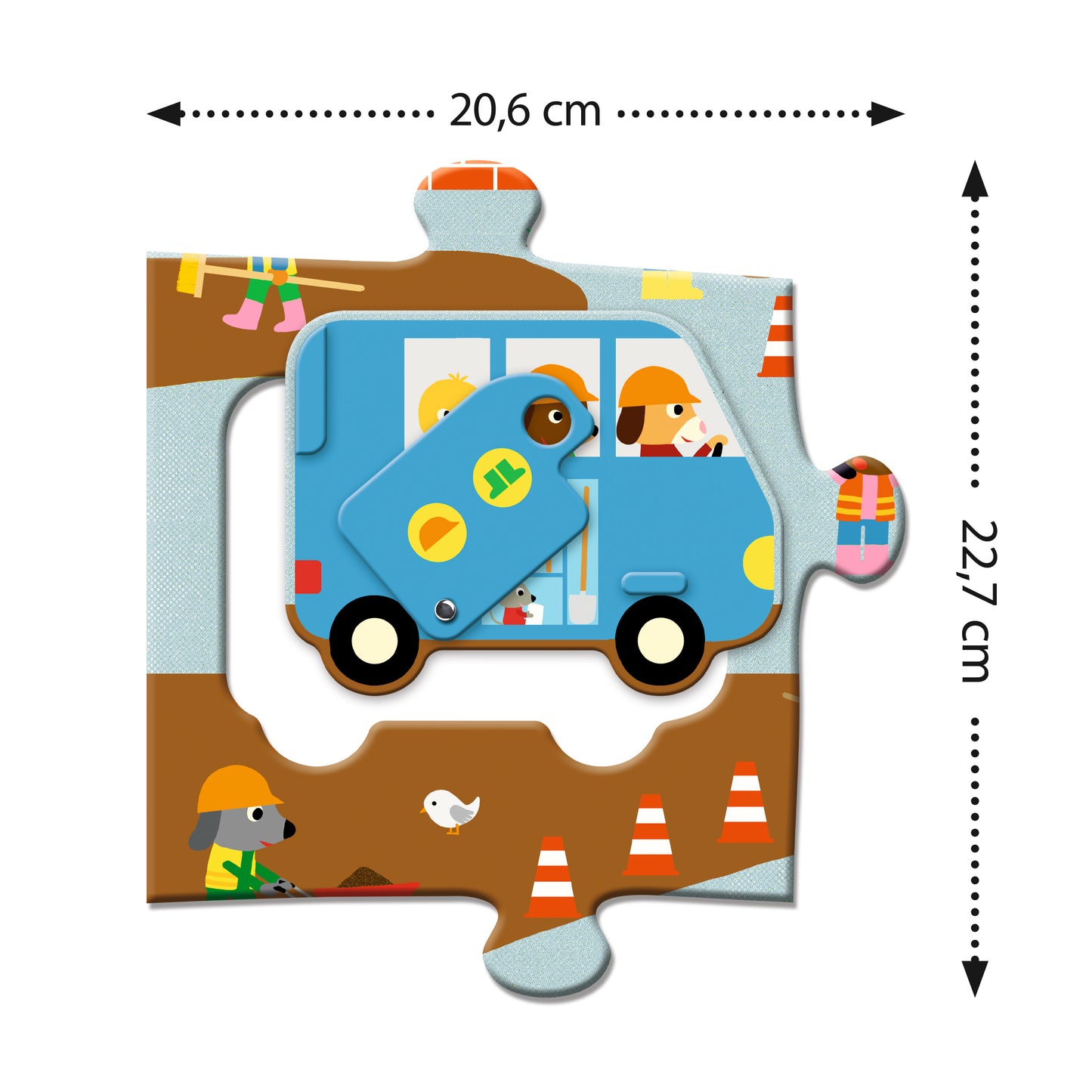 Puzzle géant Le chantier +3ans