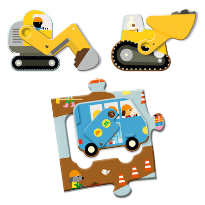 Puzzle géant Le chantier +3ans