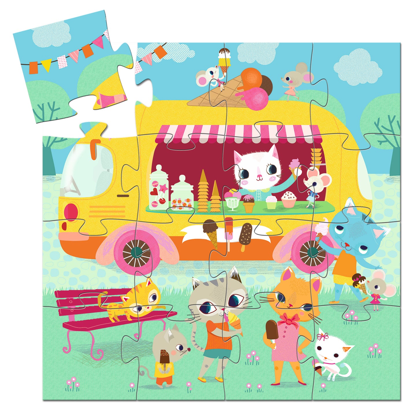 Puzzle Le glacier - 16 pcs +3ans