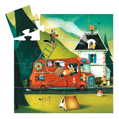 Puzzle Le camion de pompier - 16 pcs +3ans