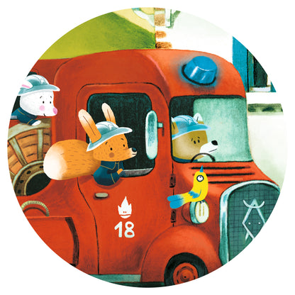 Puzzle Le camion de pompier - 16 pcs +3ans