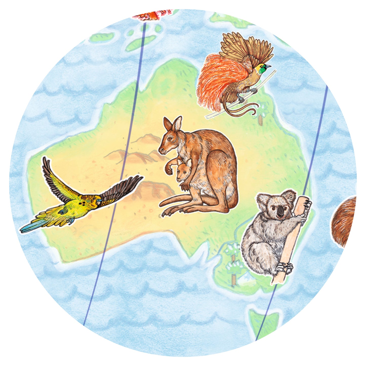 Puzzle Animaux du monde 100pcs + livret +5ans