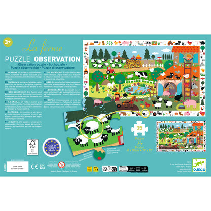 Puzzle La ferme - 35 pcs +3ans