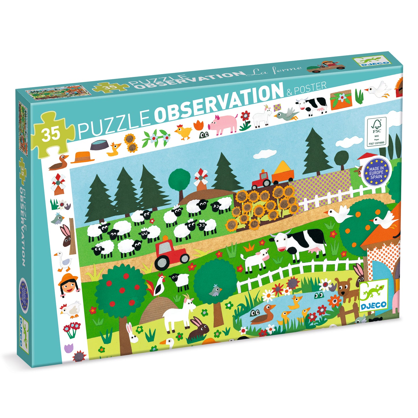Puzzle La ferme - 35 pcs +3ans