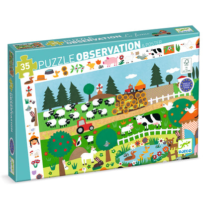 Puzzle La ferme - 35 pcs +3ans